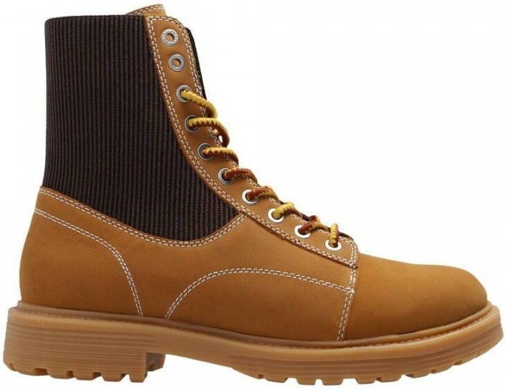 Diesel Stijlvolle Veterschoenen Werklaarzen Brown Dames