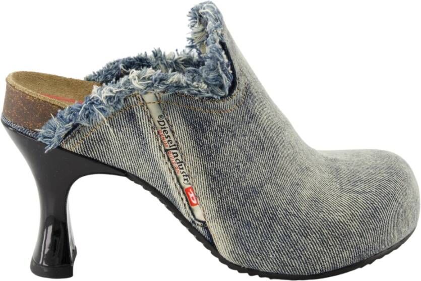 Diesel Denim Woodstock Muiltjes voor vrouwen Blue Dames