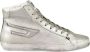 Diesel Leren Sneakers met Rubberen Zool Gray Dames - Thumbnail 1