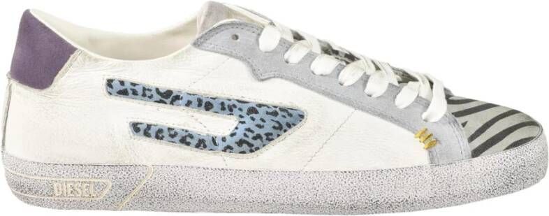 Diesel Leren Sneakers met Rubberen Zool Multicolor Dames