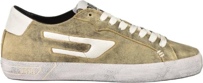 Diesel Leren Sneakers met Rubberen Zool Multicolor Heren