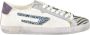 Diesel Leren Sneakers met Rubberen Zool White Dames - Thumbnail 1