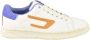 Diesel Leren Sneakers met Rubberen Zool Multicolor Heren - Thumbnail 3