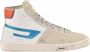 Diesel Leren Sneakers met Rubberen Zool White Heren - Thumbnail 1