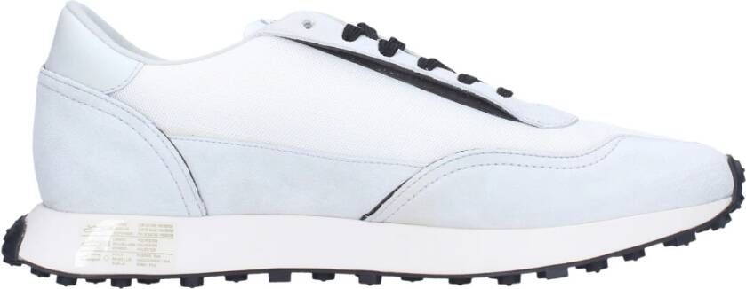 Diesel Mesh Lage Sneaker met Suède en Leren Details White Heren