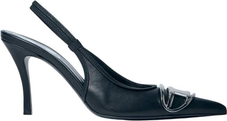 Diesel Nappa Leren Slingback Stiletto Pumps Black Dames