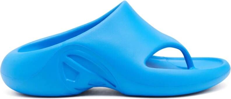 Diesel Rubber muiltjes flip-flop Blue Unisex