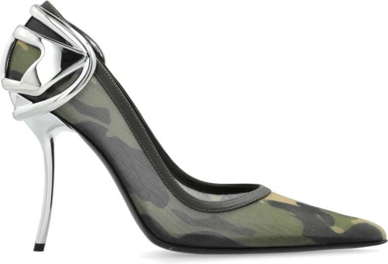 Diesel Schoenen met hak D-Ten Green Dames