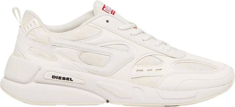 Diesel Casual Sneakers met Rubberen Zool White Heren