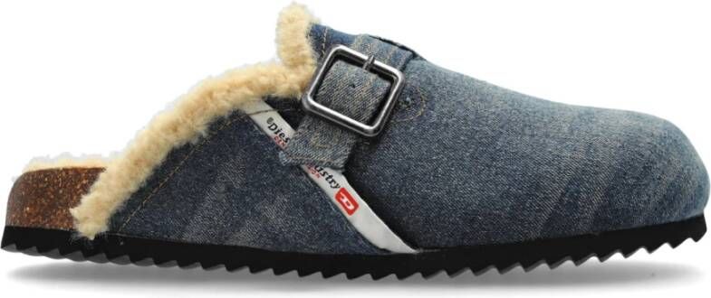 Diesel Slides D-Woodstock Blue Heren