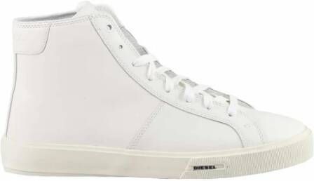 Diesel Trendy Leren Sneakers White Heren