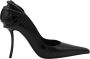 Diesel Zwarte Leren Pumps met Puntige Neus en Stiletto Hak Black Dames - Thumbnail 1