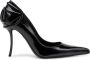 Diesel Zwarte Leren Stiletto Hak Schoenen Black Dames - Thumbnail 1