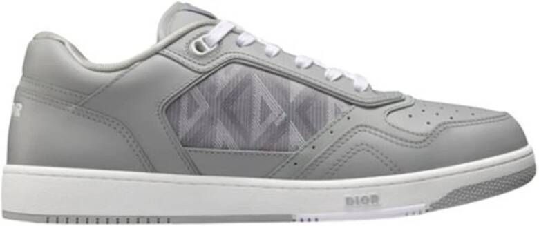 Dior Diamant Lage Sneakers Gray Dames