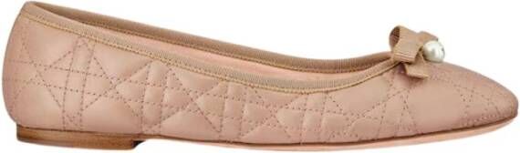 Dior Elegante Ballerina Schoenen Beige Dames