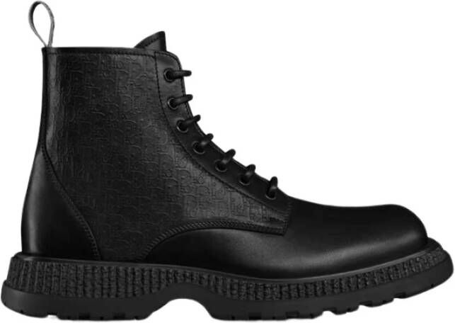 Dior H900 Zwarte Veterschoenen Black Heren