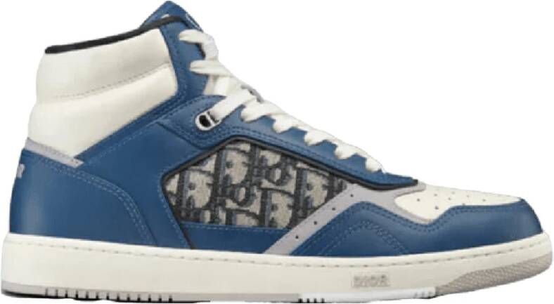 Dior Hoge Oblique Sneakers Vrouwen Blue Dames