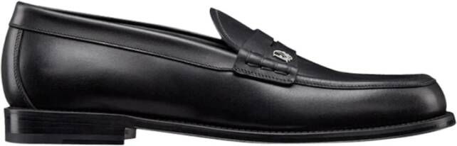 Dior Klassieke Leren Loafer Schoenen Black Heren