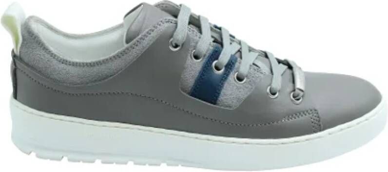 Dior Leather sneakers Gray Heren