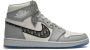 Dior Luxe Grijs Wit Air Jordan 1 Gray Heren - Thumbnail 1