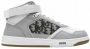 Dior Oblique Canvas High-Top Sneakers Gray Heren - Thumbnail 1