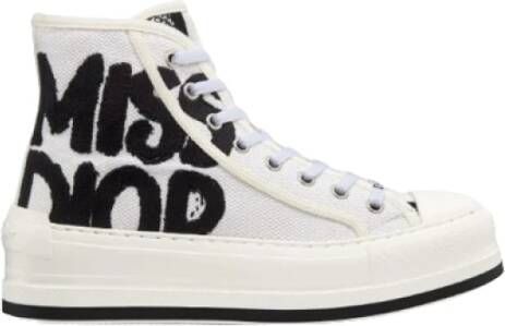 Dior Platform Sneaker met Miss Graffiti White Dames