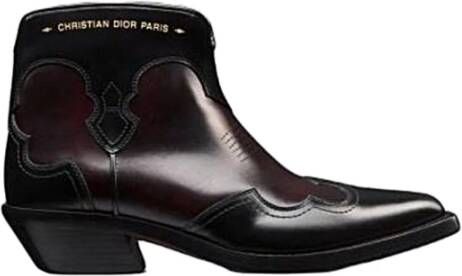 Dior Stijlvolle Leren Laarzen voor Vrouwen Black Dames