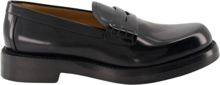 Dior Suède Loafers met Enkelband Black Heren