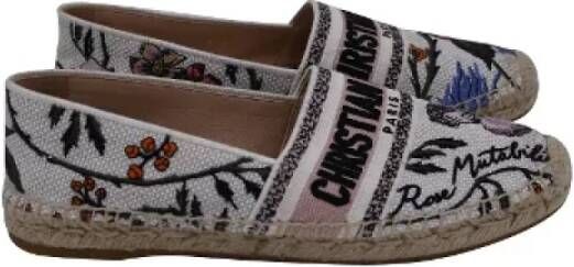 Dior Vintage Pre-owned Canvas flats Multicolor Dames