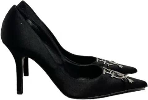 Dior Vintage Pre-owned Canvas heels Black Dames