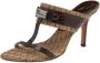 Dior Vintage Pre-owned Canvas sandals Brown Dames - Thumbnail 1