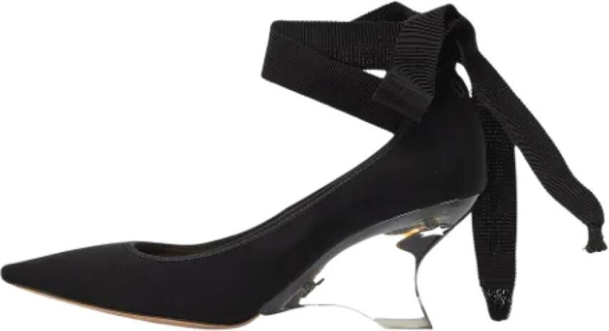 Dior Vintage Pre-owned Fabric heels Black Dames