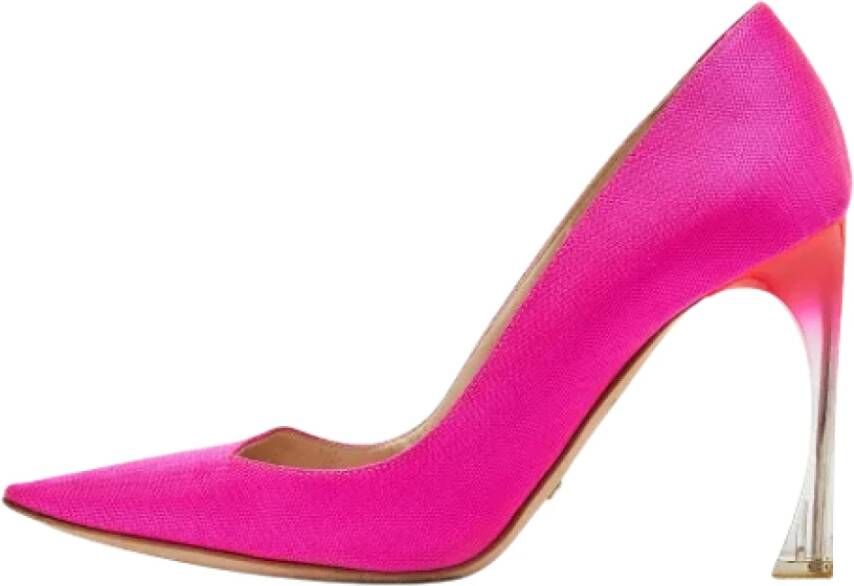 Dior Vintage Pre-owned Fabric heels Pink Dames