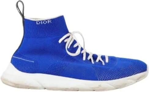 Dior Vintage Pre-owned Fabric sneakers Blue Heren