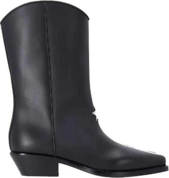 Dior Vintage Pre-owned Leather boots Black Dames