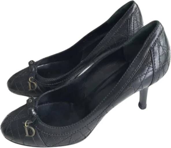 Dior Vintage Pre-owned Leather heels Black Dames