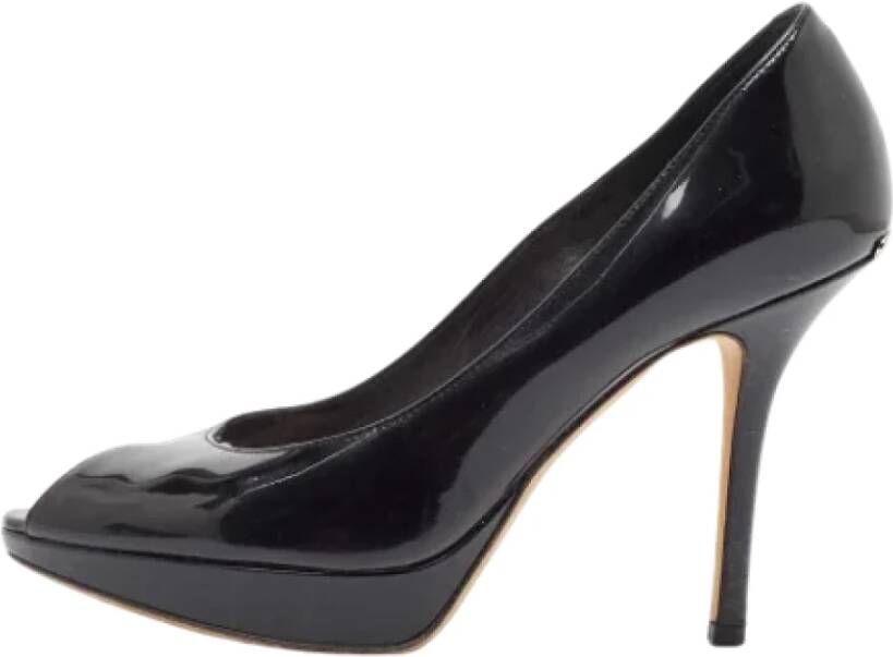 Dior Vintage Pre-owned Leather heels Black Dames