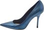 Dior Vintage Pre-owned Leather heels Blue Dames - Thumbnail 1