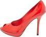 Dior Vintage Pre-owned Leather heels Red Dames - Thumbnail 1