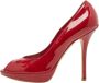 Dior Vintage Pre-owned Leather heels Red Dames - Thumbnail 1