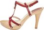 Dior Vintage Pre-owned Leather sandals Red Dames - Thumbnail 1
