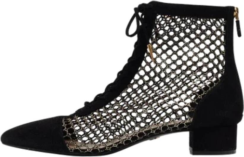 Dior Vintage Pre-owned Mesh boots Black Dames