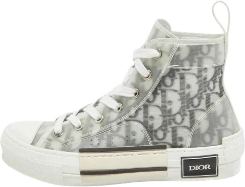 Dior Vintage Pre-owned Mesh sneakers Gray Dames