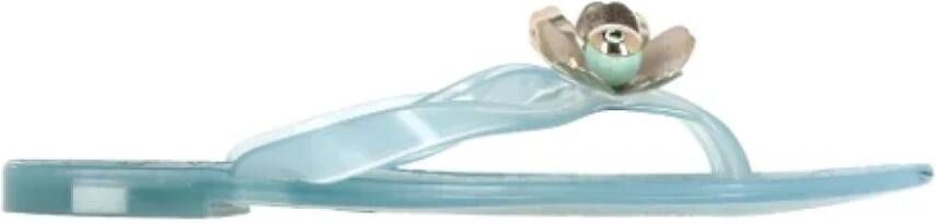 Dior Vintage Pre-owned Plastic sandals Blue Dames