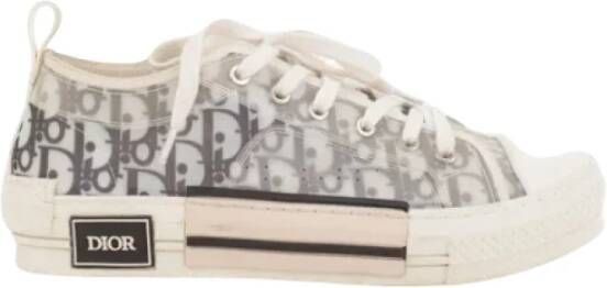 Dior Vintage Pre-owned Polyester sneakers Gray Dames
