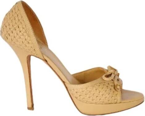 Dior Vintage Pre-owned Pumps Beige Dames