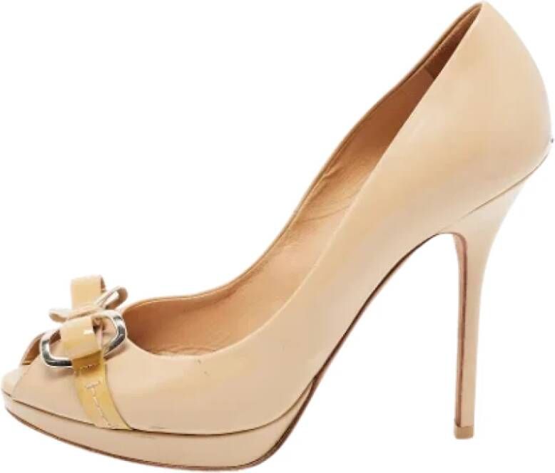 Dior Vintage Pre-owned Pumps Beige Dames