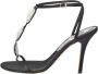 Dior Vintage Pre-owned Satin sandals Black Dames - Thumbnail 1