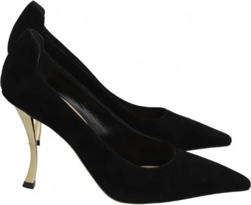 Dior Vintage Pre-owned Suede heels Black Dames