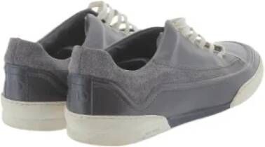 Dior Vintage Tweedehands Grijze Dior leren sneakers Gray Dames